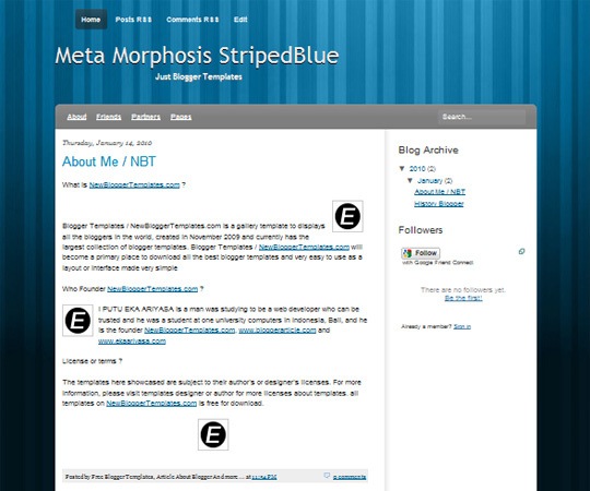 Meta Morphosis StripedBlue