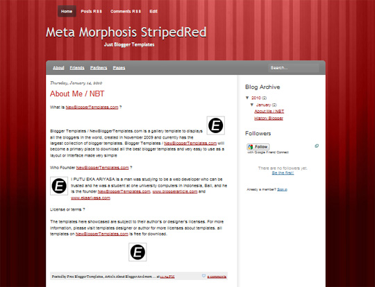 Meta Morphosis StripedRed