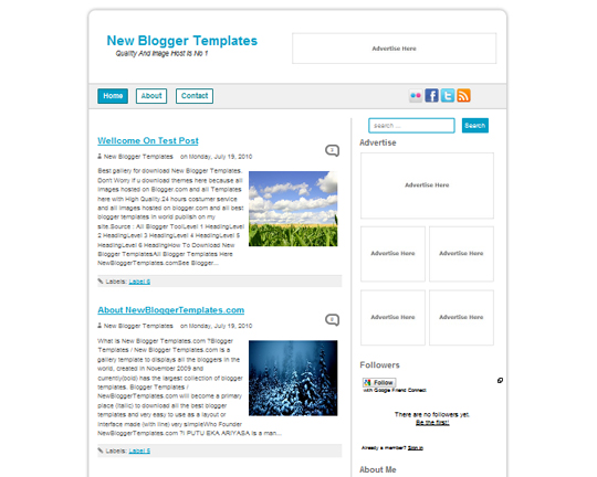 New Blogger Templates