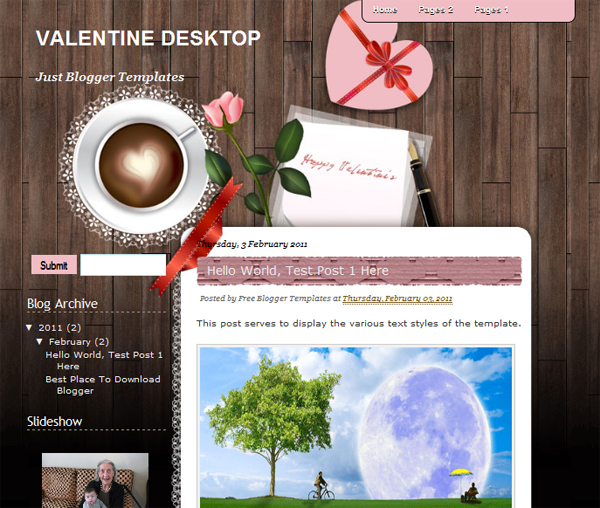 Valentine Desktop