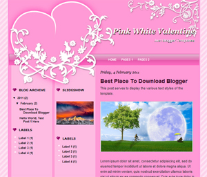 Pink White Valentine